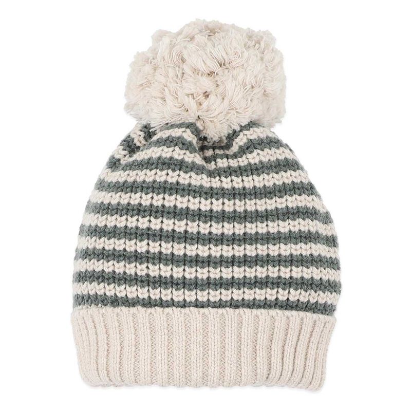 B&eacute;b&eacute; Otto Stripe Organic Knitted Beanie image number 0